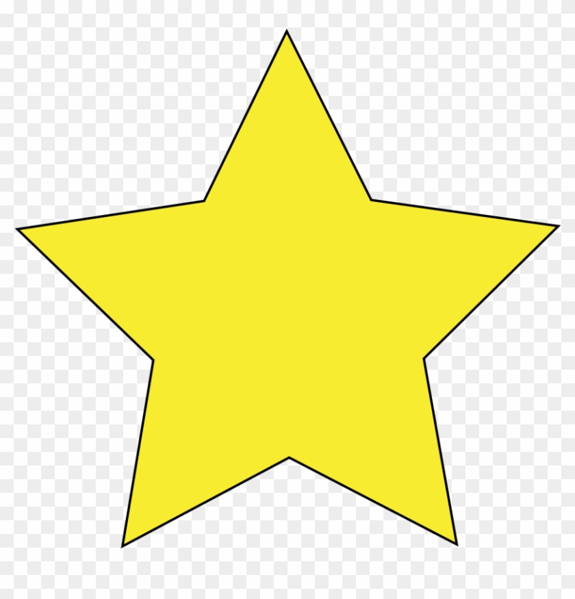 Clipart - Simple Star - Yellow Star Black Background - Png Download #1181310