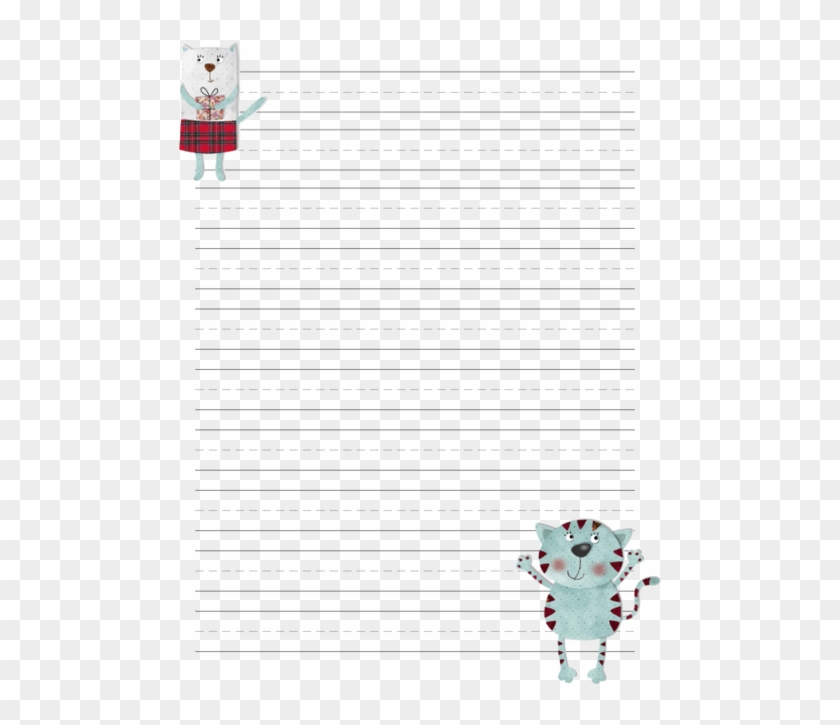 Cat Writing Paper Clipart