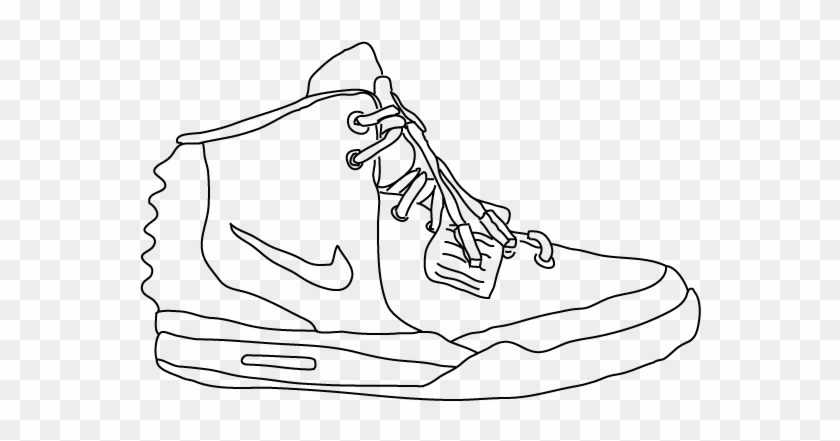 Collection Of Air Yeezy 2 Drawing High Quality, Free - Sneakers Clipart #1182749