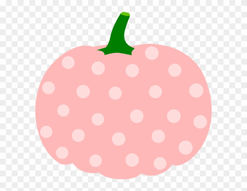 Graphic Royalty Free Stock Clip Art At Clker Com Vector - Pink Polka Dot Pumpkin - Png Download