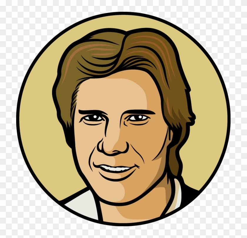 Han Solo - Quarterback - Draw Han Solo Easy Step Clipart #1183028