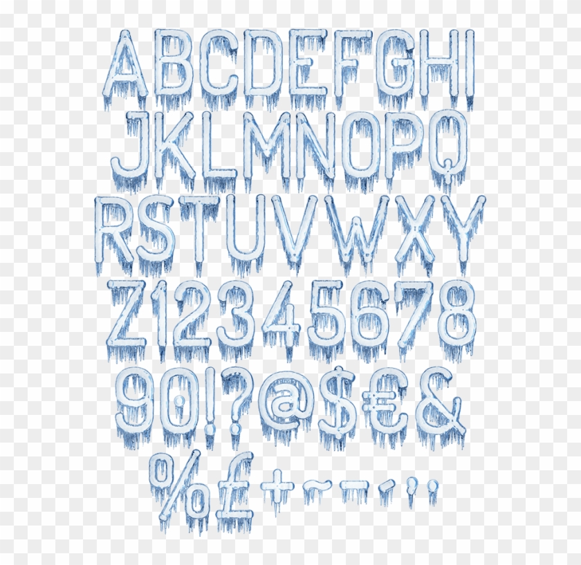 595 X 757 1 - Ice Font Clipart #1183155