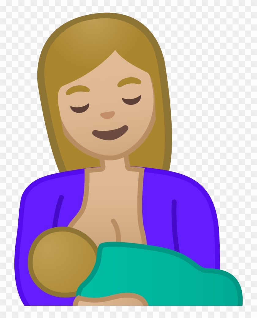 Breast Feeding Medium Light Skin Tone Icon - 🤱 Meaning Clipart #1183868