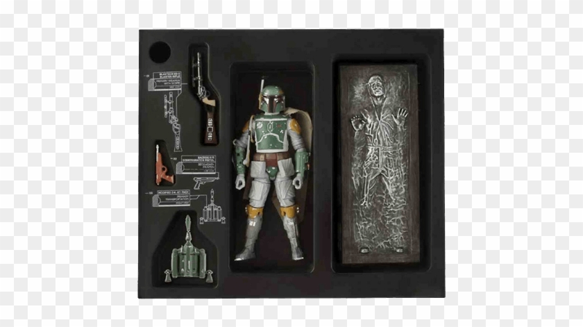 Boba Fett And Han Solo In Carbonite Black Series Action - Star Wars Black Series Boba Clipart #1184532