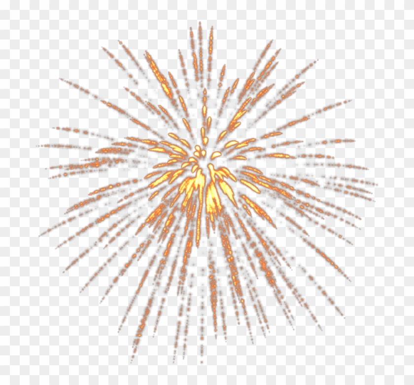 Fireworks Victory Day Clip - Transparent Fireworks Png Gold #1185634