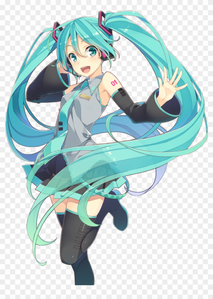 Hatsune Sticker - Miku Die Cut Clipart