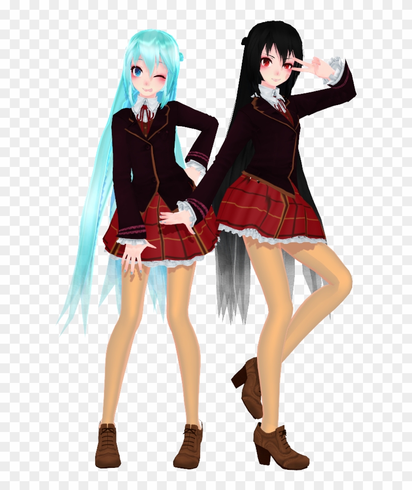 Hatsune Miku Mikumikudance Clothing School Uniform - Tda School Miku Clipart