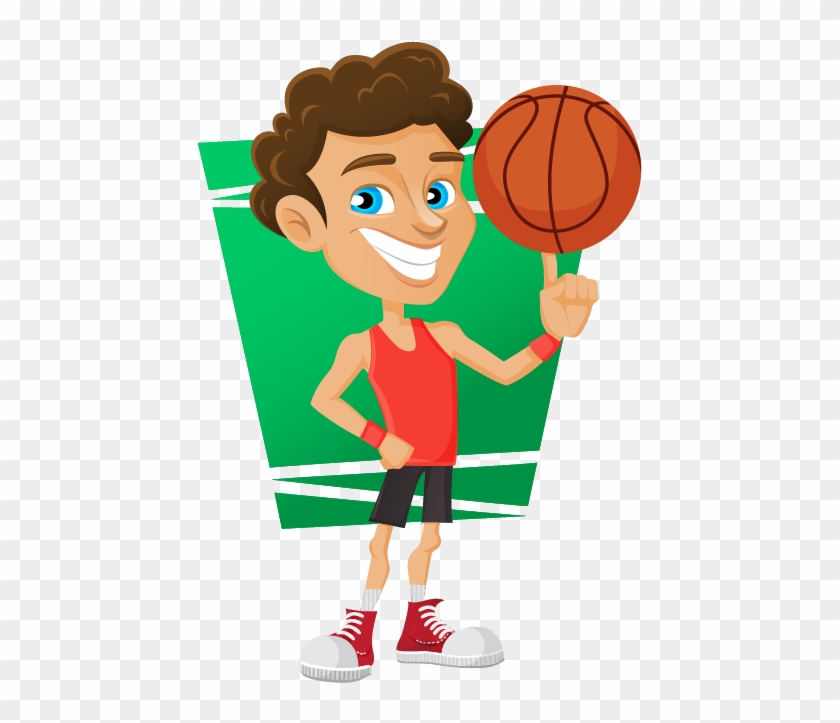 Png Black And White Stock Free Basketball Player Clipart - Cartoon Transparent Png