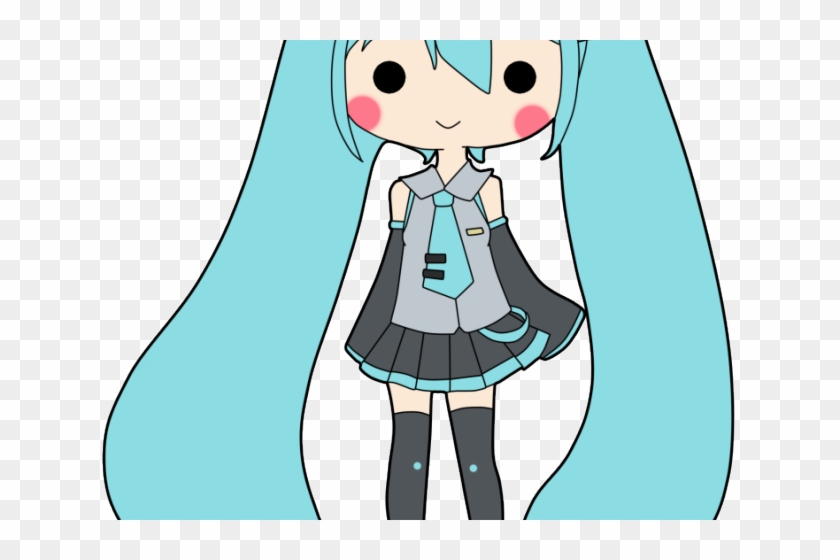 Hatsune Miku Clipart Simple - Cartoon - Png Download