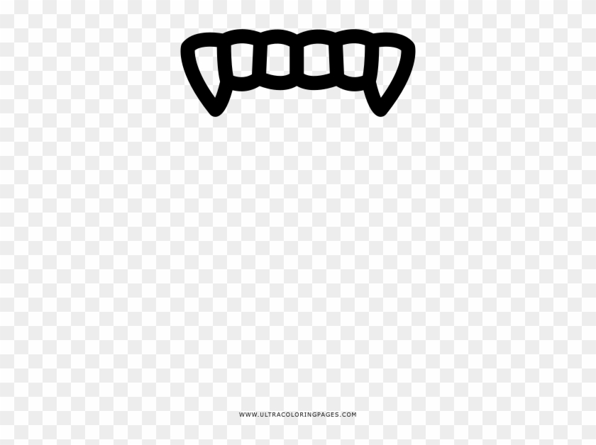 Vampire Fangs Coloring Page - Guitar String Clipart