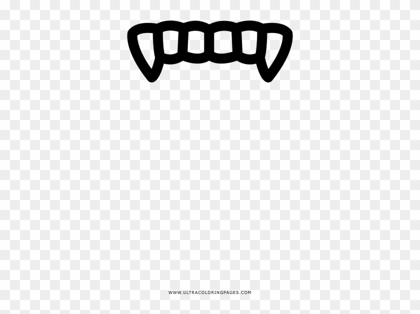 Vampire Fangs Coloring Page - Guitar String Clipart #1185883