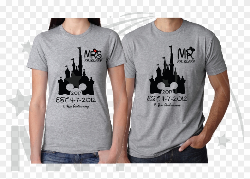 Mr Mrs Last Name Cinderella Castle Mickey Mouse Head - My Favorite Disney Villain Is My Wife Clipart