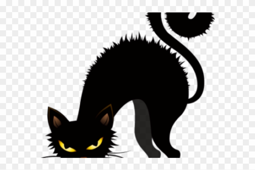 Black Cat Halloween Clipart - Png Download