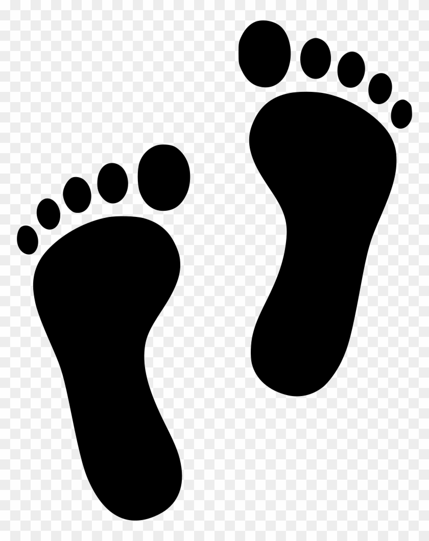 Download Download Png File Svg - Baby Footprints Silhouette Clipart Png Download - PikPng