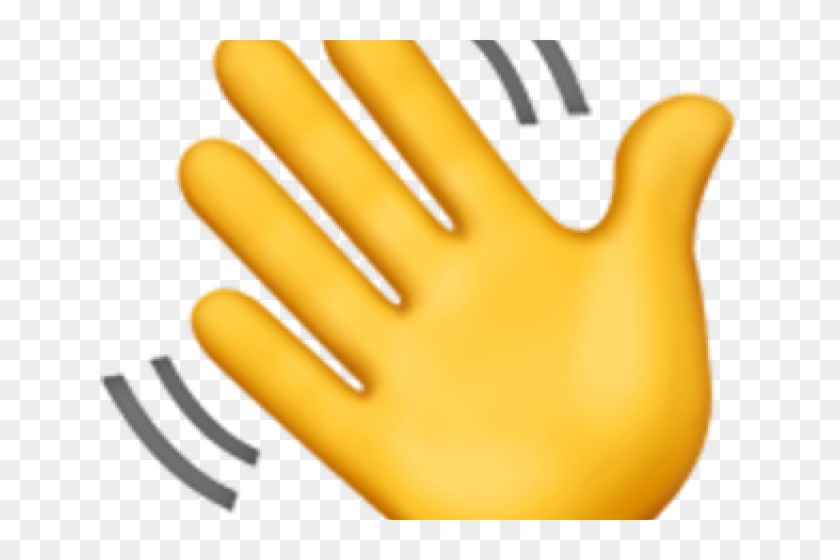 Waving Hand Emoji Png Clipart