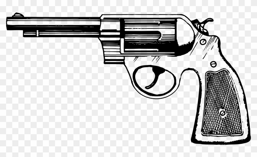 Gun Clipart Revolver - Револьвер Арт - Png Download #1188303