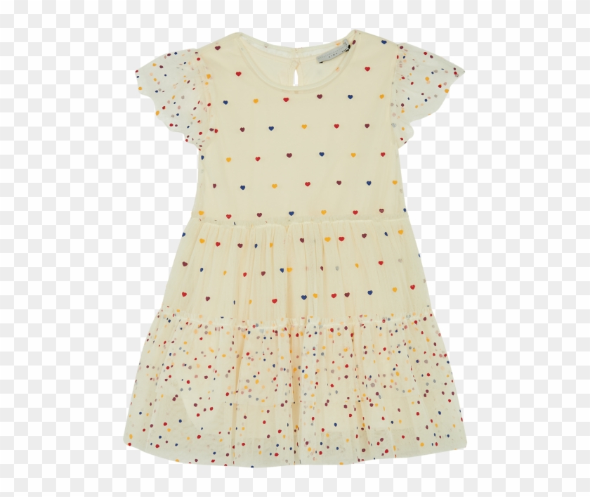 Cream Karina Hearts Tulle Dress - Pattern Clipart #1188360