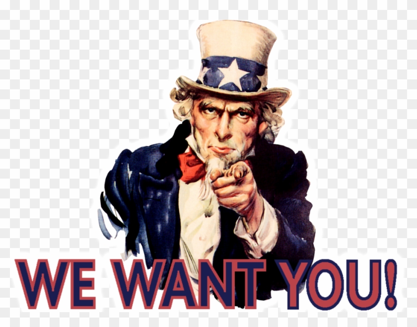 Png Uncle Sam Wants You Pluspng - We Want You Guy Clipart #1188770