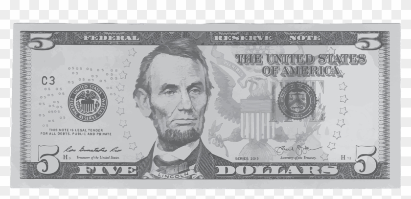 Us Five Dollar-bill - Series 2006 5 Dollar Bill Clipart