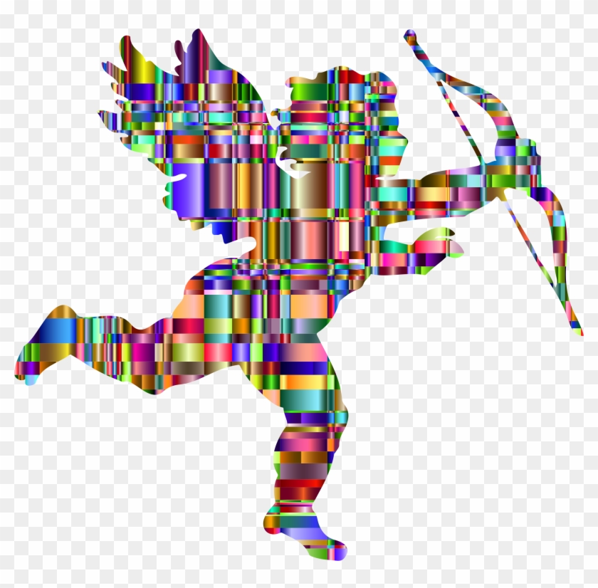 This Free Icons Png Design Of Checkered Chromatic Cupid Clipart
