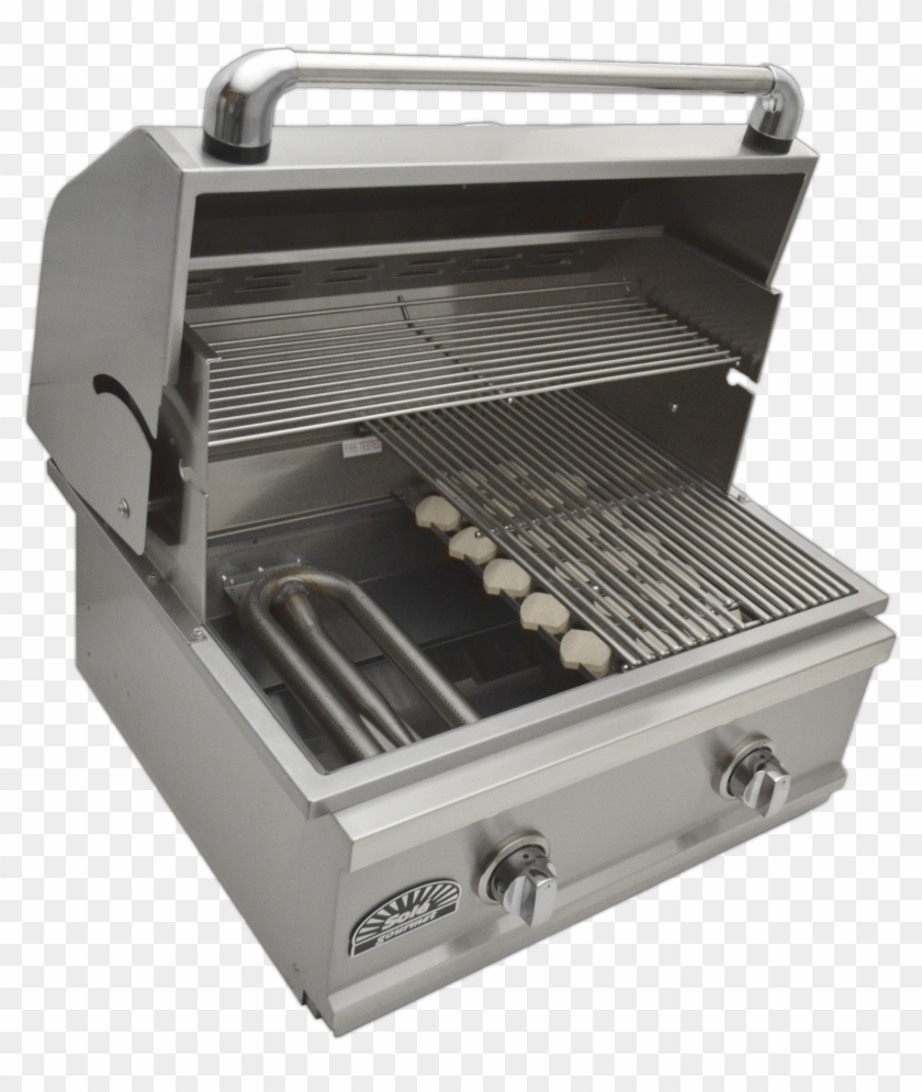 So261bqtr Left Side, Angled, Open, Grid & Tray Removed - Outdoor Grill Rack & Topper Clipart