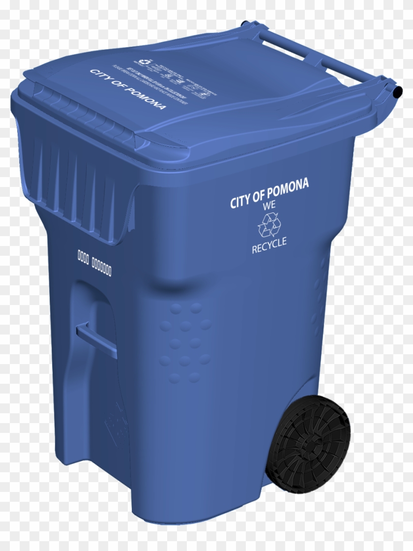 Pomona Ca Recycle Cart Render - Plastic Clipart