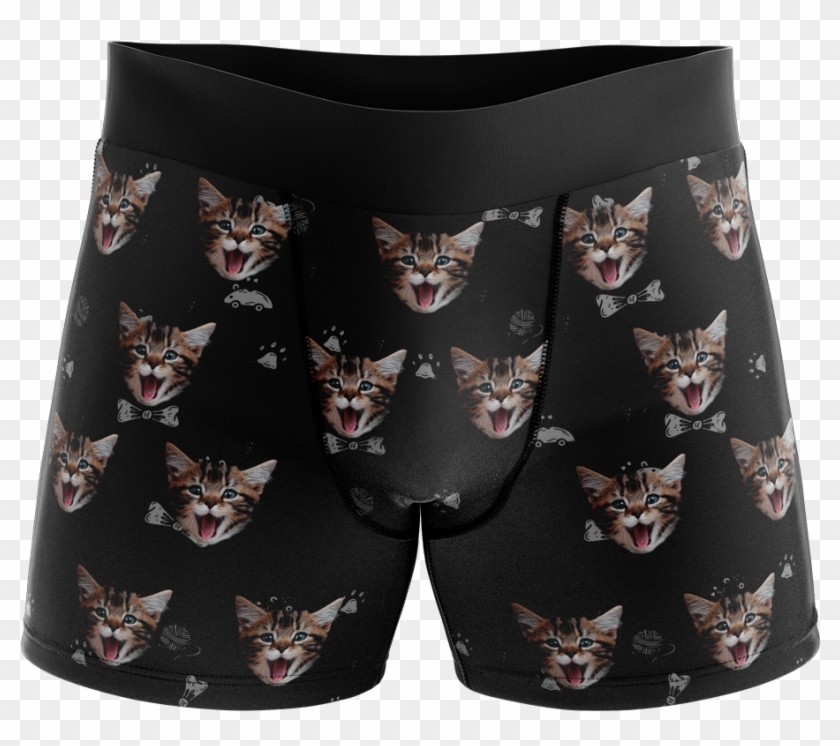 Put Your Face On Boxers - Cat Boxers Clipart