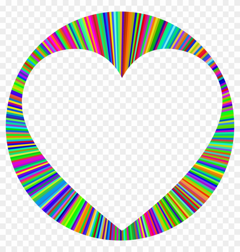 Prismatic Heart Halo Large Clip Art Library Stock - Groovy Heart Clip Art - Png Download #1190290