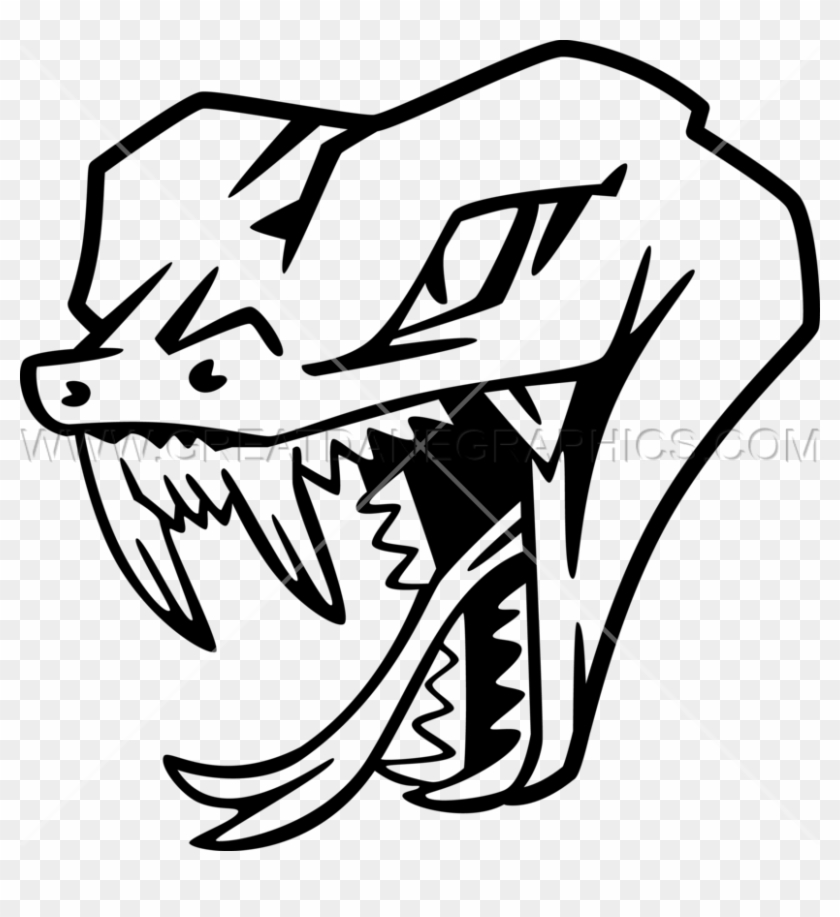 Drawn Snake Snake Head - Snake Head Drawing Png Clipart