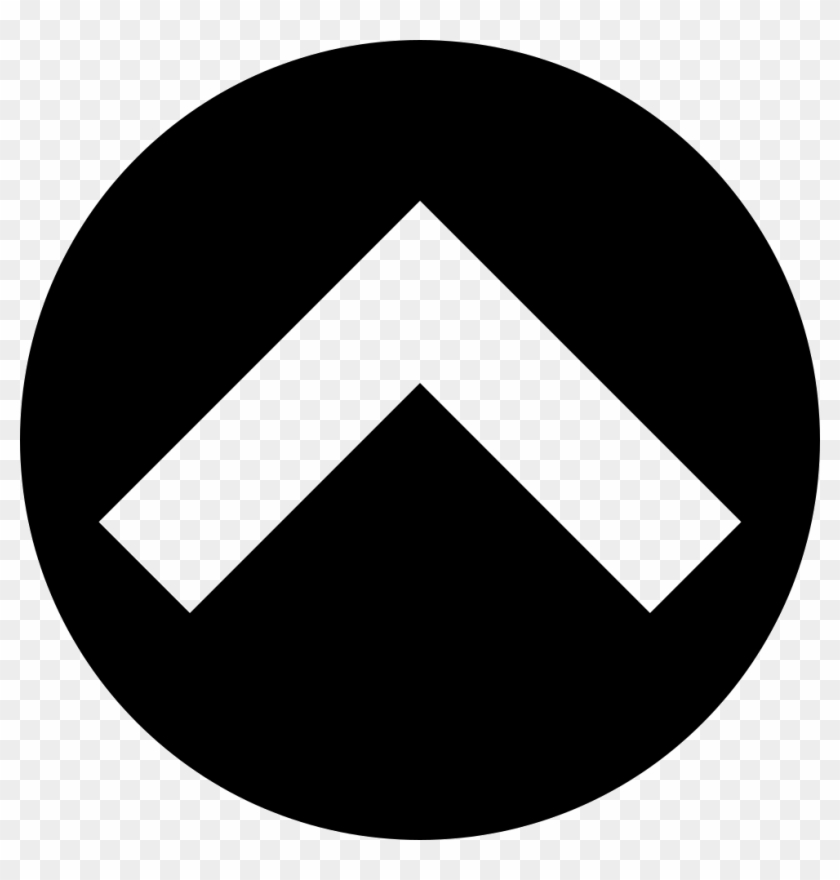 Up Arrow Angle In Circular Filled Button Comments - Up Button Icon Png Clipart