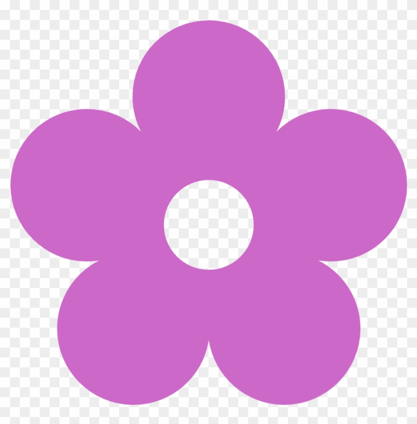 Purple Flower Clipart 60 Flower - Colorful Flower Clipart - Png Download #1191434