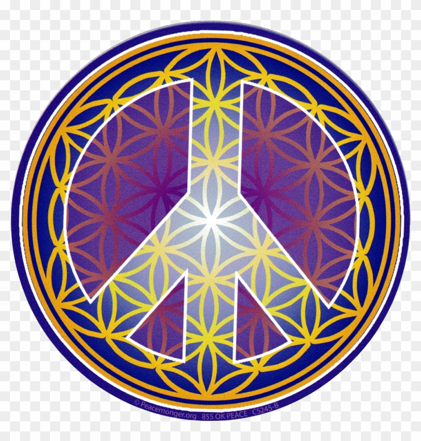 Flower Of Life Peace Symbol Clipart #1191535