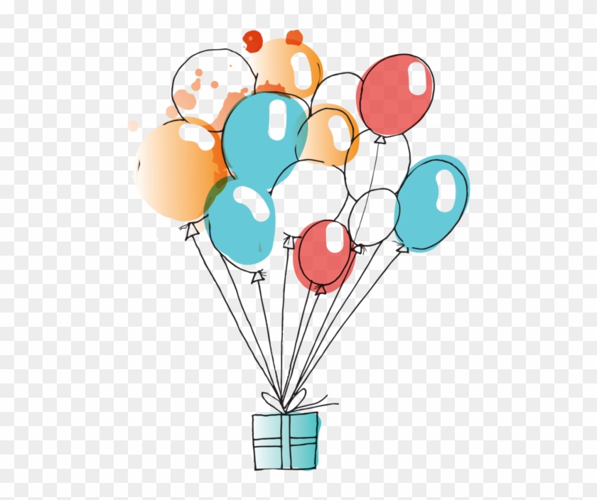 Шарики И Подарки На Белом Фоне Clipart