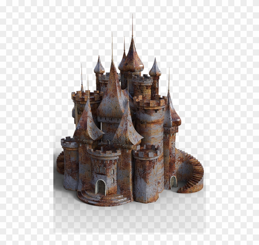 Castle, Rusty, Old, Building, Rust, Fantasy - Rusty Castle Clipart #1191633