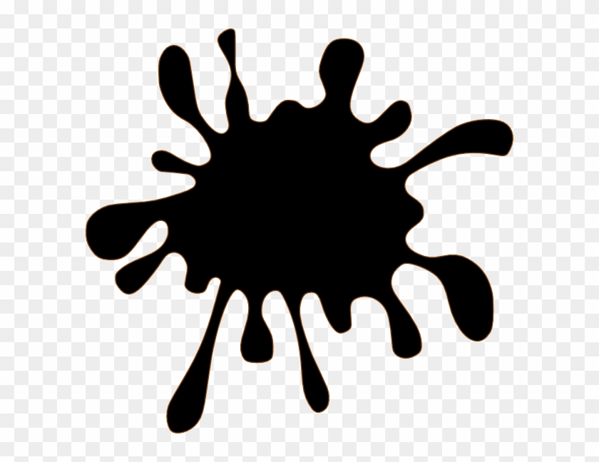 Small - Black Paint Splatter Clip Art - Png Download #1192621