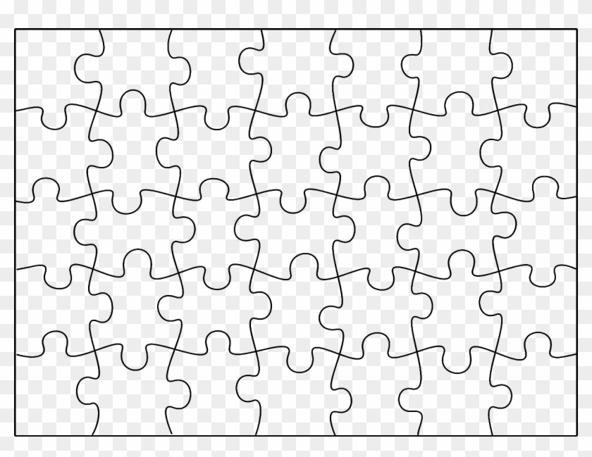 1257 X 912 10 - Puzzle Template 23 Pieces Clipart #1193323