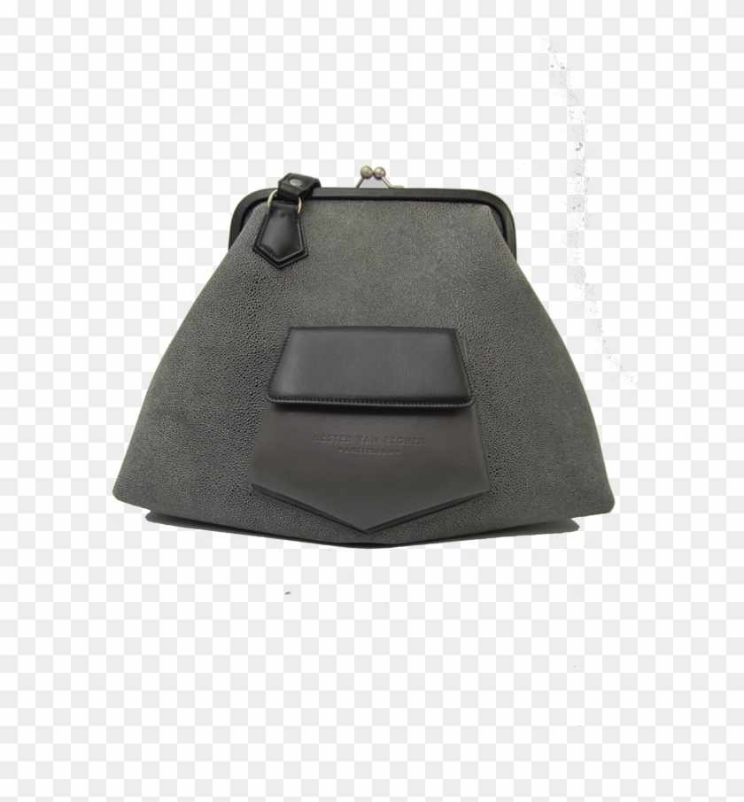 Cookie Monster Grey Print Suede - Kelly Bag Clipart #1193327