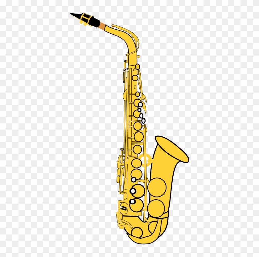 Clipart Alto Saxophone - Alto Saxophone Png Cartoon Transparent Png #1193897