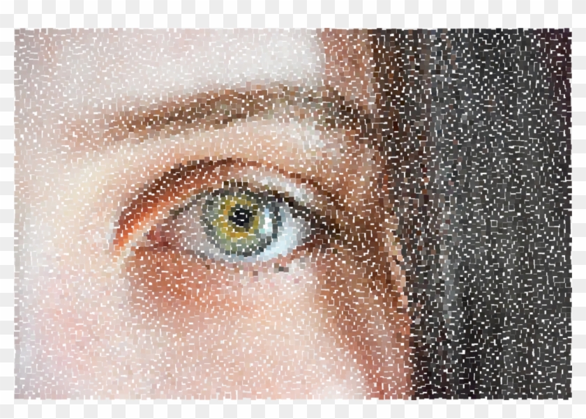 Eyebrow Microblading Facial Hair Permanent Makeup - Womans Face Mosaic Clipart #1193956