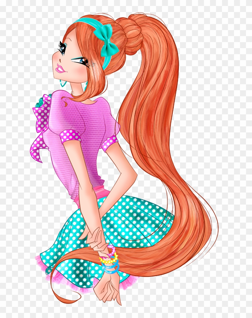 World Of Winx Chef Chic Bloom Strawberry Dotted Outfit - Winx Png Clipart