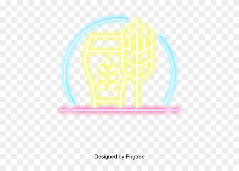 Aesthetic Cartoon Beer Summer Drink Beautiful Exquisite - Neon Beer Png Clipart