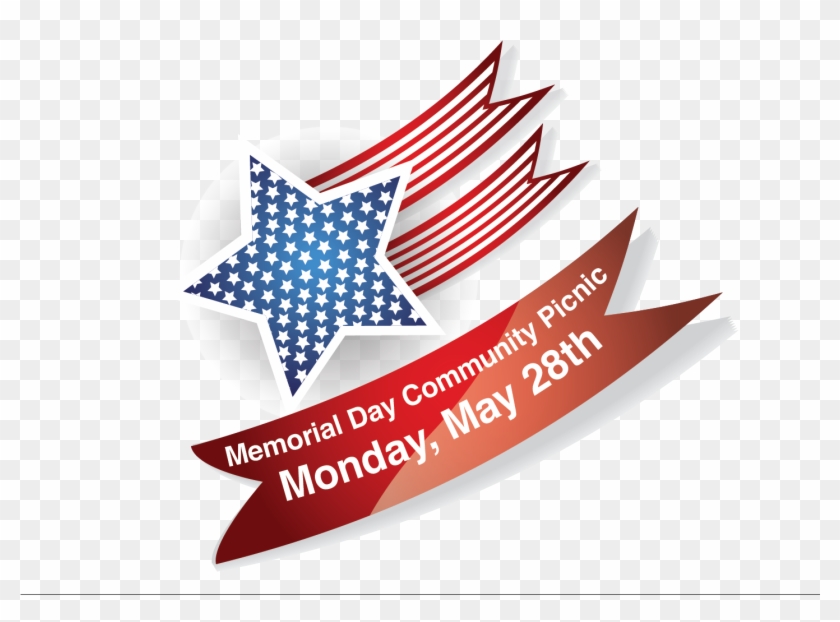 Usa Memorial Day Png Image File - Flag Of The United States Clipart #1194242