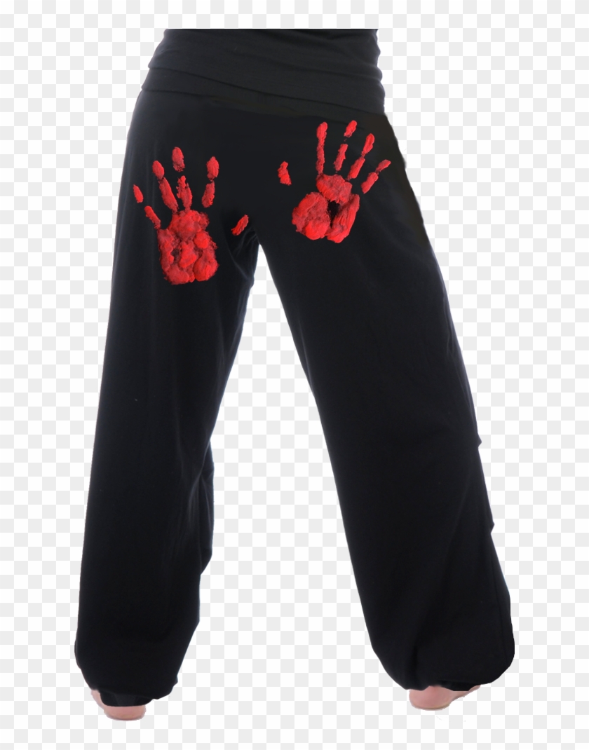 Pant, Long With Bloody Hands ☆ - Pocket Clipart
