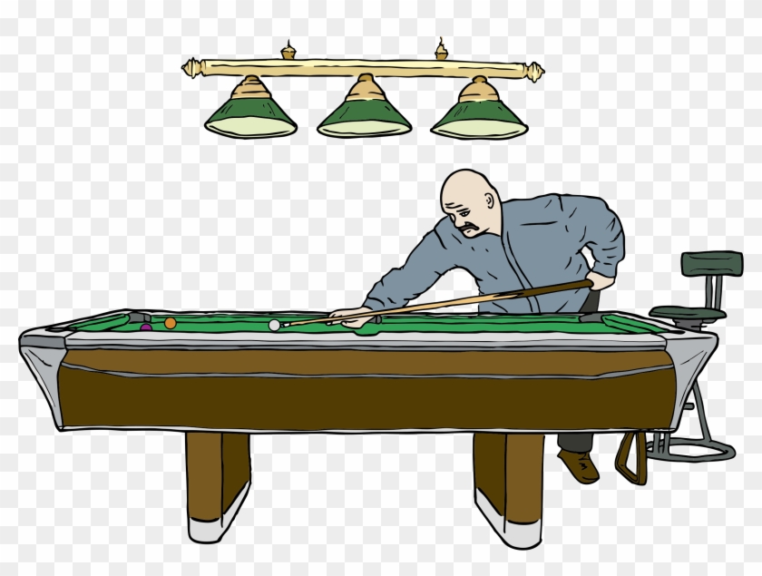 This Free Icons Png Design Of Pool Table With Player Clipart