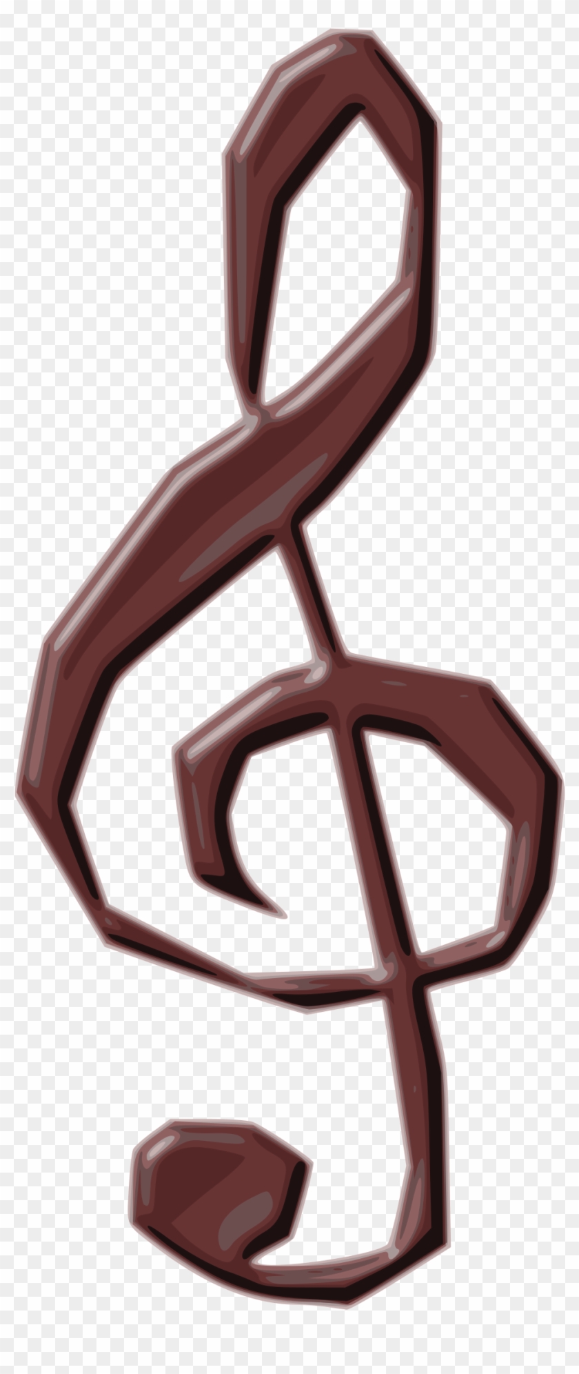 This Free Icons Png Design Of Treble Clef -chocolate Clipart #1194857