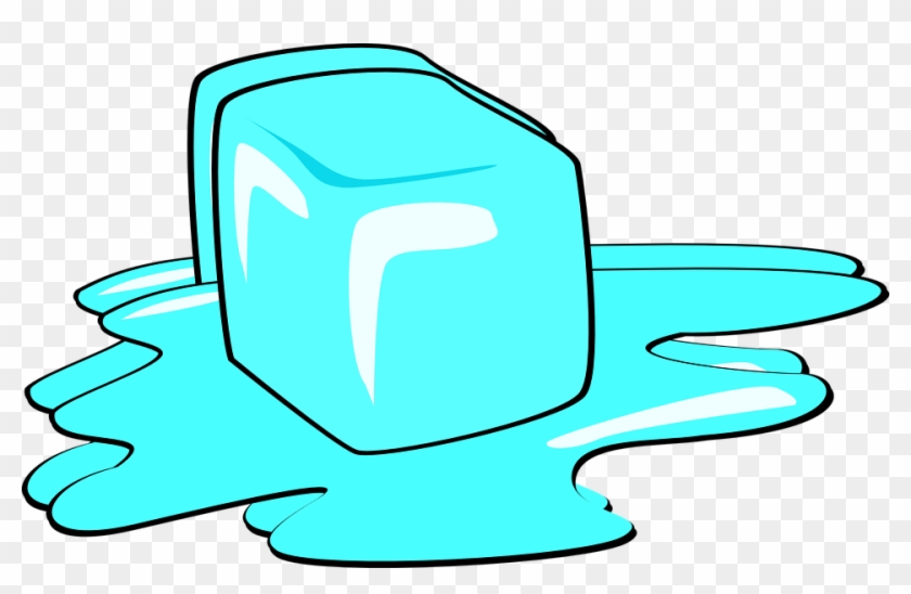Ice Cube Melting Free Vector Graphic On - Transparent Background Ice Cube Melting Clipart - Png Download