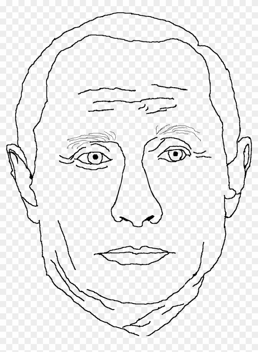 Putin Meme - Sketch Clipart #1196173