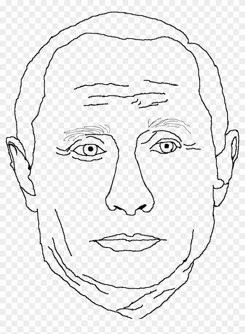 Putin Meme - Sketch Clipart