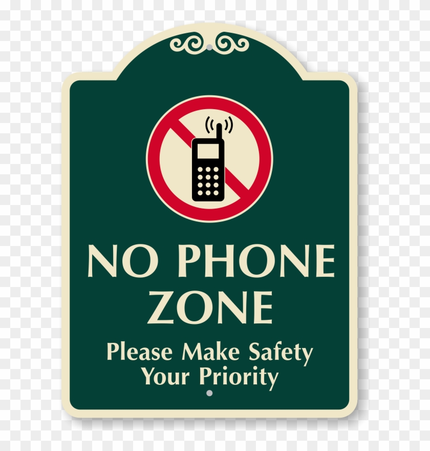 Please Make Safety Your Priority No Cellphone Sign - No Delivery Vehicles Sign Clipart