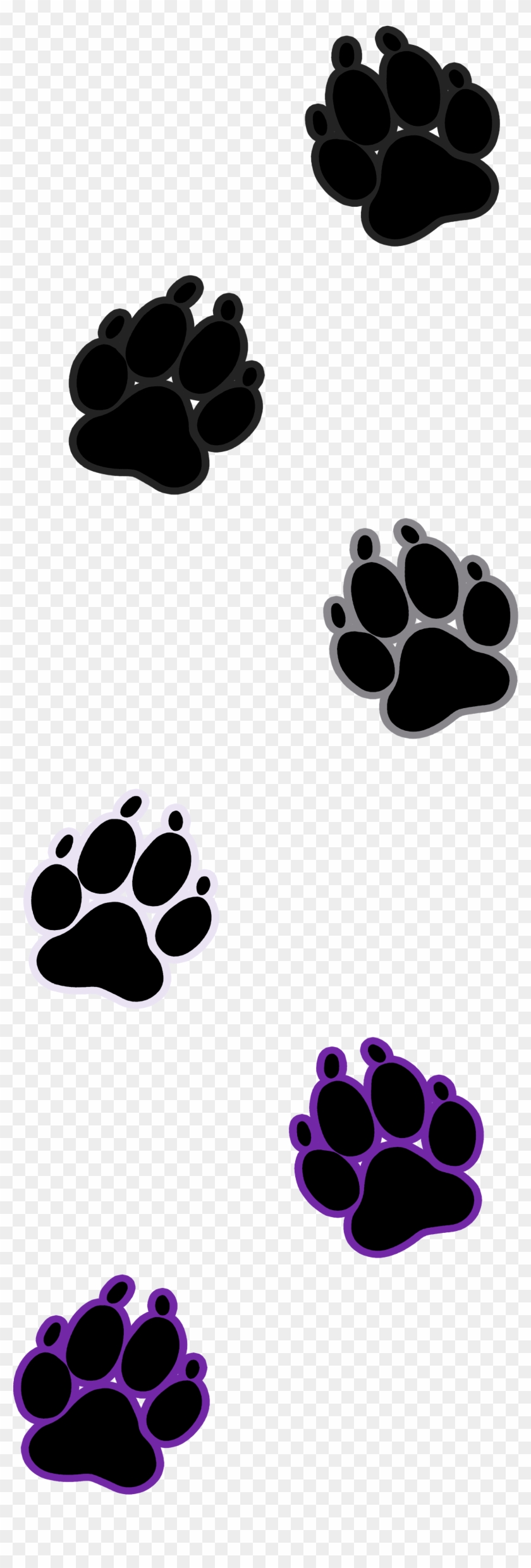 Dog Paw Print Asexual - Paw Clipart #1196354